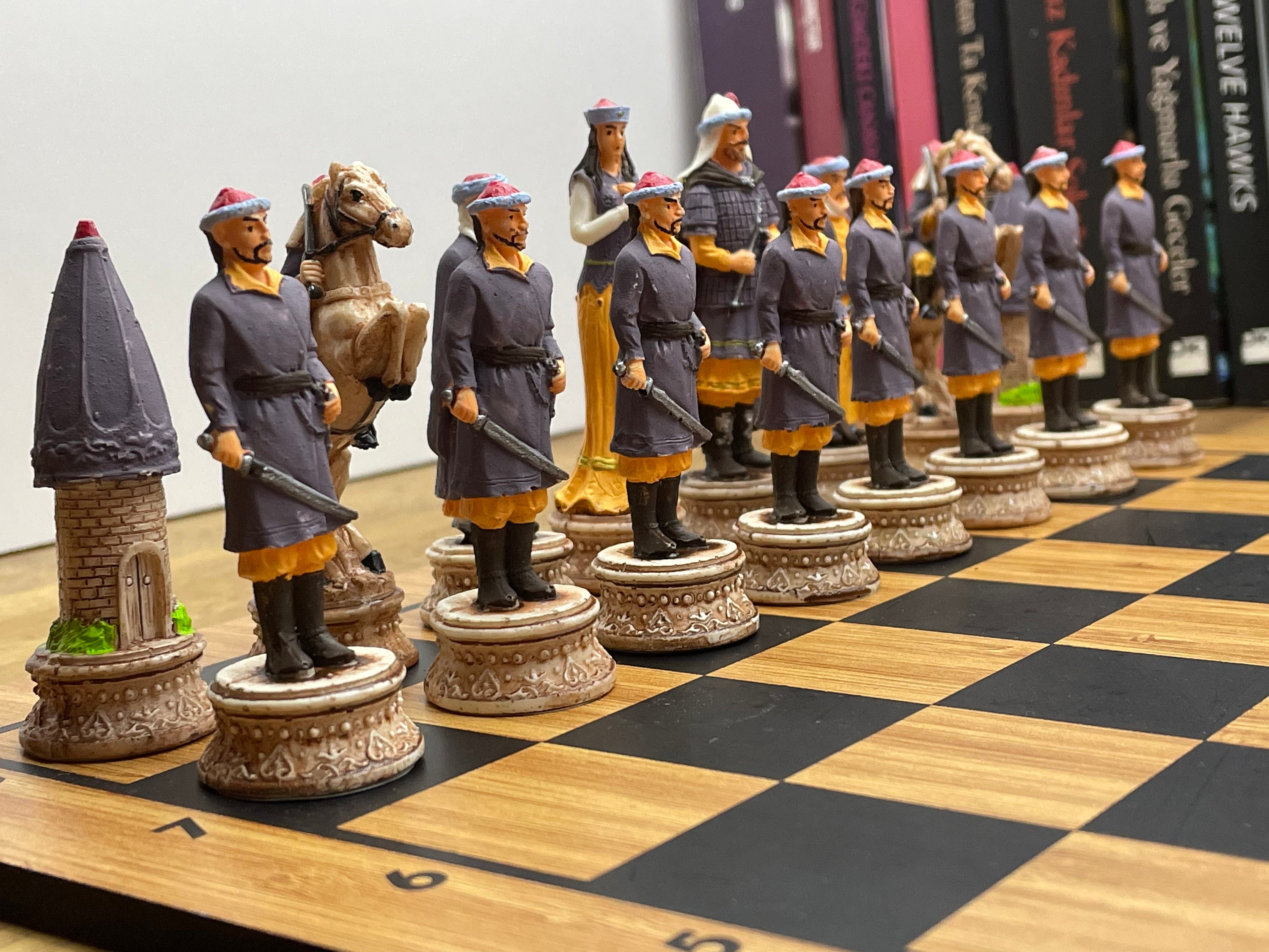 Military Post .WWII Themed Chess Set New in Case 