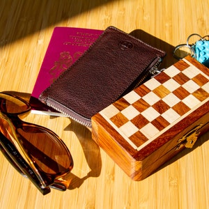 Chess Set, Personalized Chess Set, Travel Chess Set, Minimal Chess Set, Magnetic Chess Figures