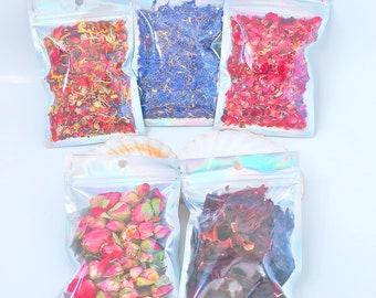 New Moon Bath Flowers - Self Love Bath Ritual - Extra  Flowers for your Ritual Bath Soak ~ Dried Orange Slices