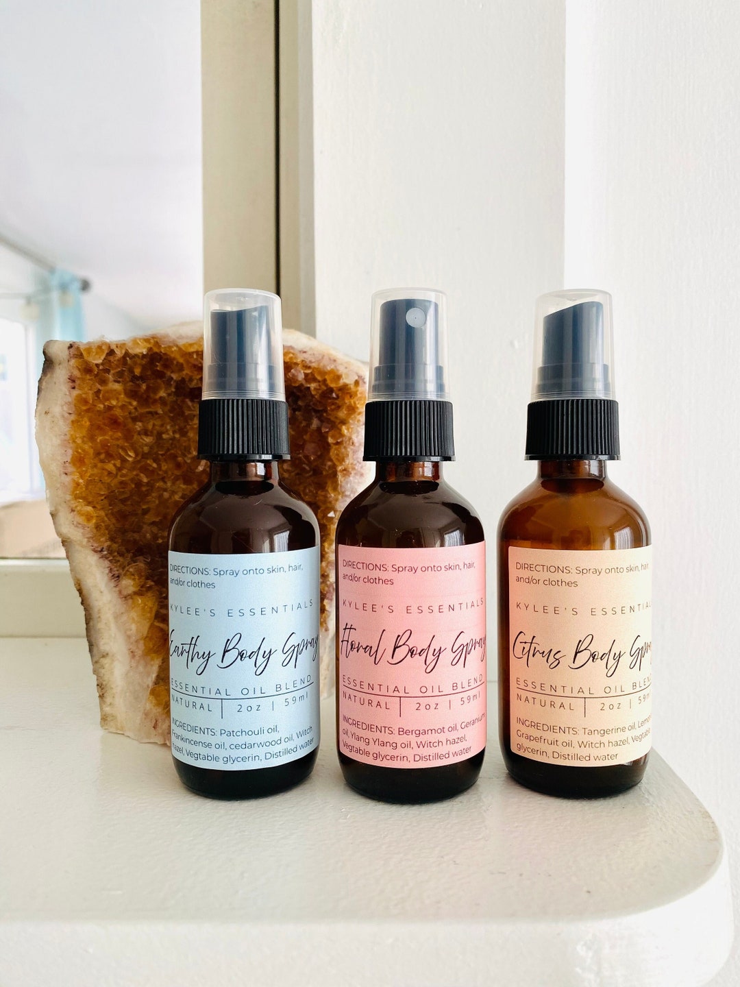 Body Spray Set Body Mist Handmade Body Spray All Natural Etsy