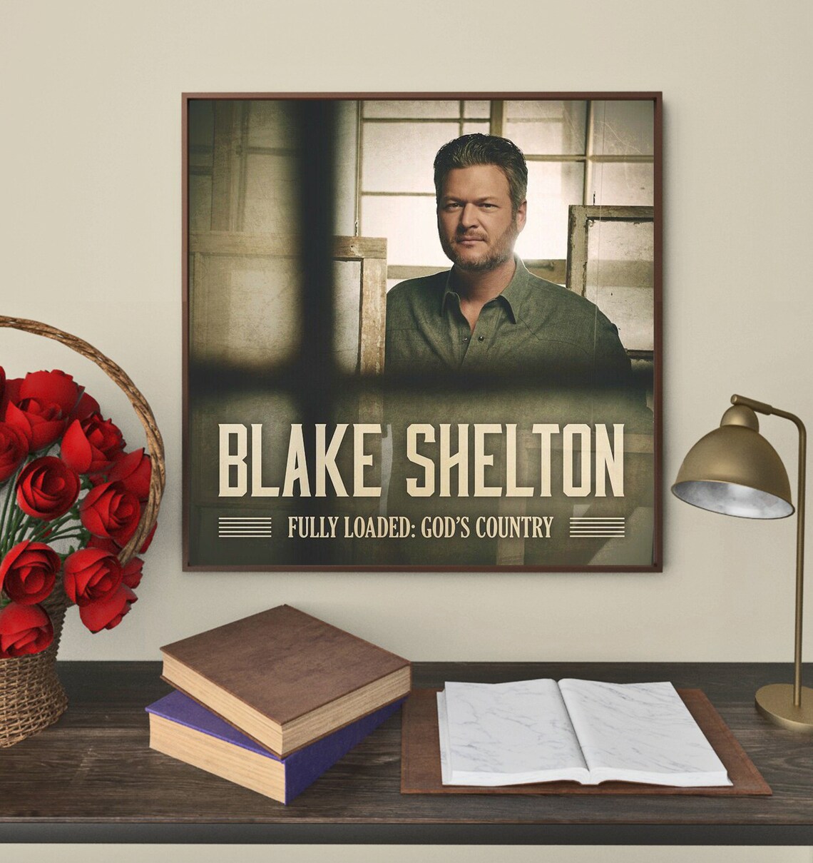 Fully Loaded Gods Country Blake Shelton Album Cover Poster | Etsy