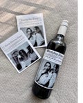 Personalized Newspaper Bottle Label Gift for Wine, Champagne, Mini Shooters, Birthday, Graduation, Bachelorette, Photo, 30th, 21st, Retired