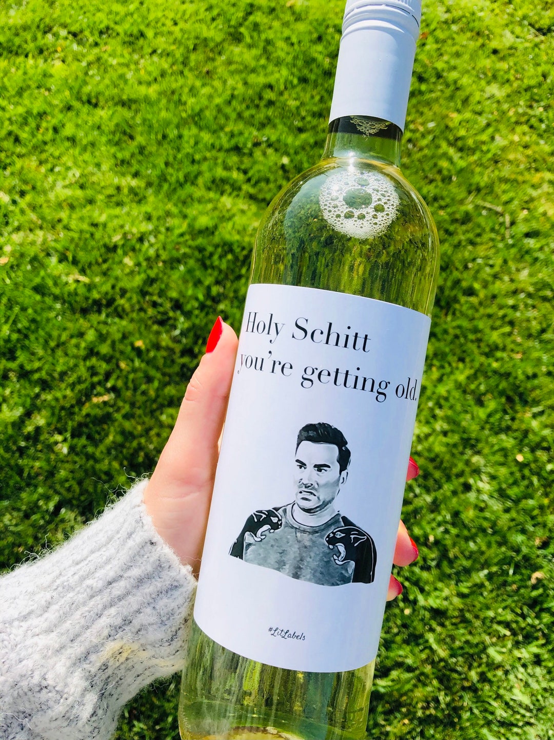 Schitt's Creek Holy Schitt Youre Getting Old Wine Label Etsy