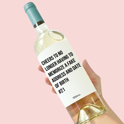 Rip Fake Id Wine Glass
