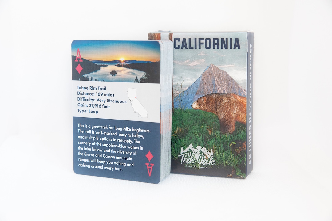 CALIFORNIA Playing Cards 52 Hikes in Your Pocket Etsy
