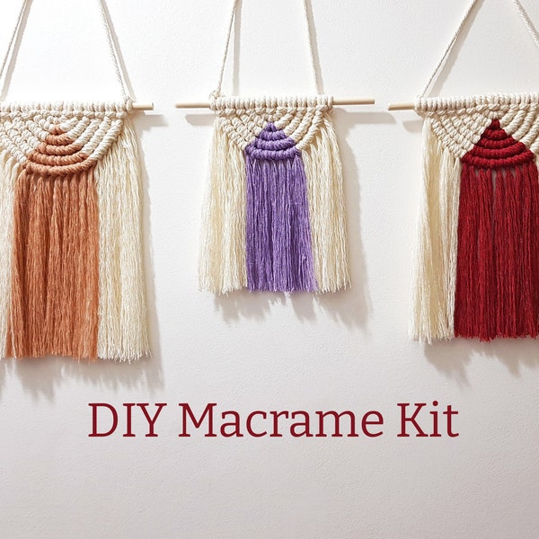 DIY Kit | Macrame Wall Hanging Kit With Video Tutorial | Make Your Own Wall Hanging | DIY Kit | Stress Relief Gift | Letterbox Gift