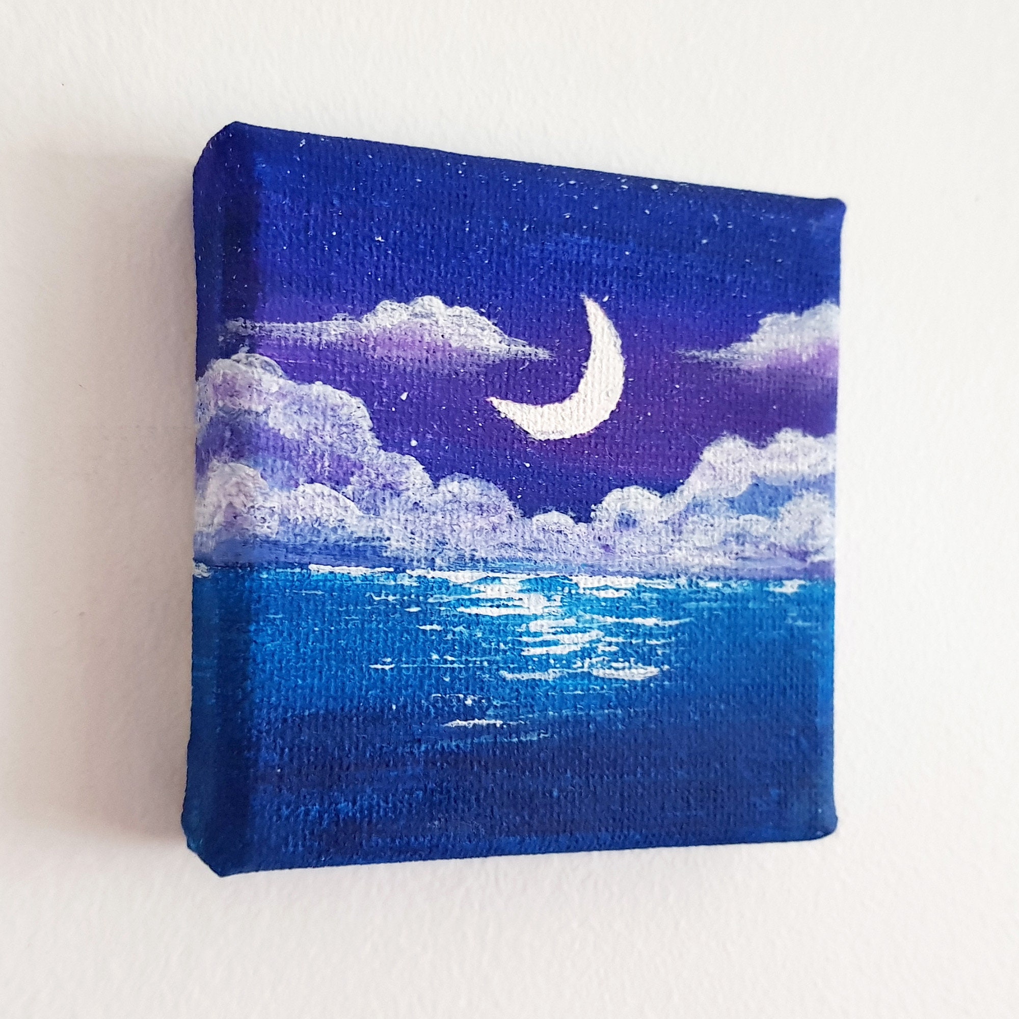 DIY Painting Kit Mini Canvas Painting Kit Letterbox Craft Etsy