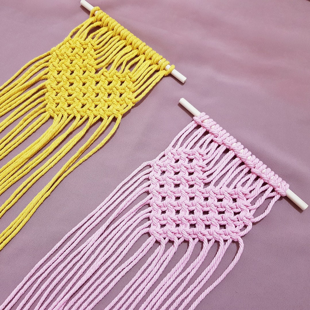 Macrame Heart Pattern With Video Tutorial DIY Heart Ornament PDF