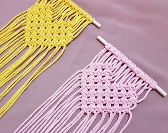 Macrame Heart Pattern With Video Tutorial | DIY Heart Ornament | PDF Macrame Pattern | Digital Download | Make Your own Macrame Heart