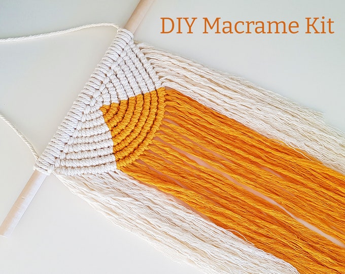 DIY Kit | Large Macrame Wall Hanging Kit With Video Tutorial | Make Your Own Wall Hanging | DIY Kit | Therapeutic Gift | Letterbox Gift