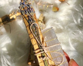 Tranquility Charm For Sacred Space Yoga Studio etc With Lepidolite /& Selenite Self