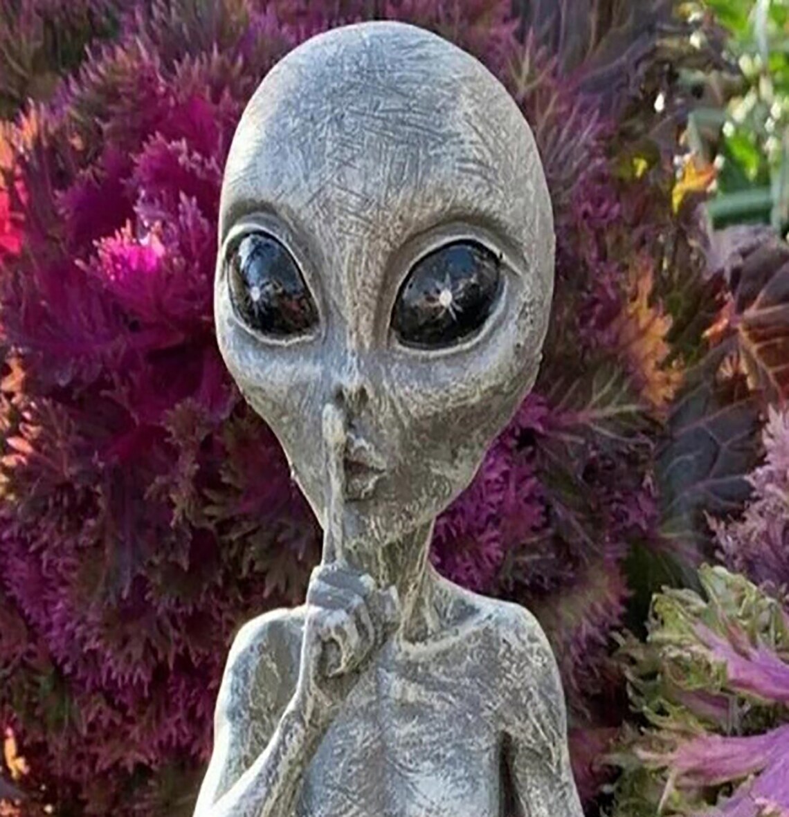 Alien Garden Decor Resin Statue ArtHalloween Garden Statues Etsy