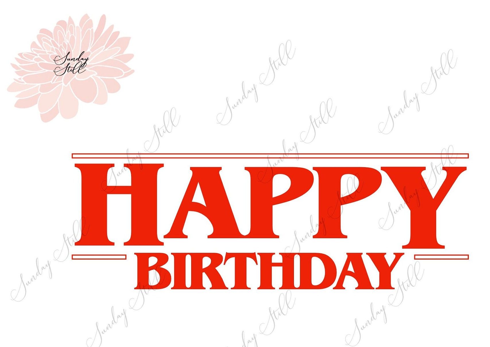 Happy Birthday Stranger Things SVG, PNG, JPG Download - Etsy UK