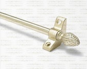 13 x Satin Brass Stair Rod Quality Stair Runners Carpetright Rods 3 8 quot x 28 quot With Pineapple Finial