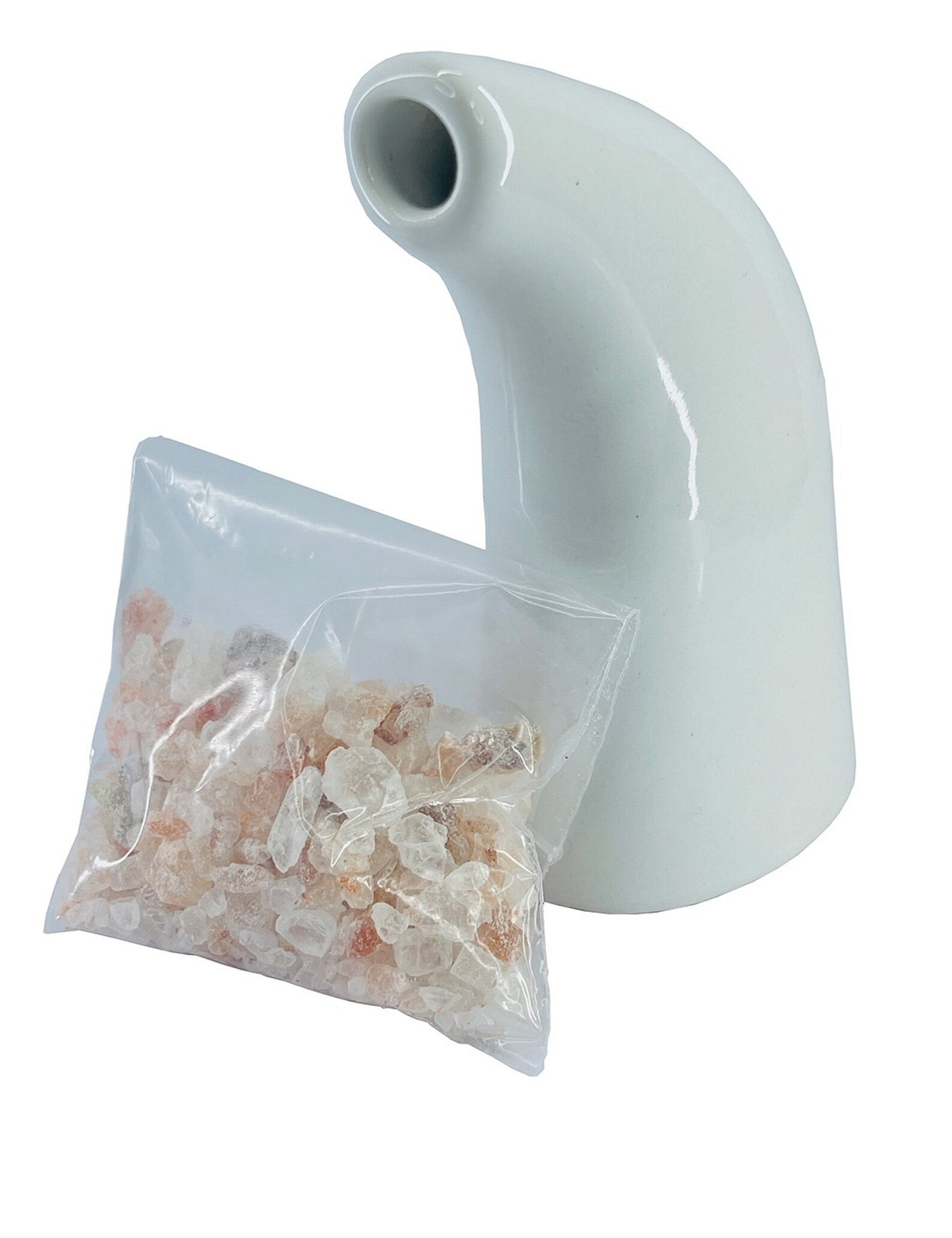 Small Original Himalayan Salt Pipe Ceramic Inhaler Filled with Etsy