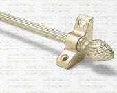 13 x Norfolk Reed Satin Brass Stair Rod Quality Stair Runners Carpetright Rods 3 8 quot x 28 quot With Pineapple Finial
