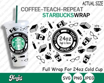 Download Teacher Starbucks Svg Etsy