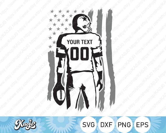 Football Player Svg American Football Svg Football Game Day - Etsy