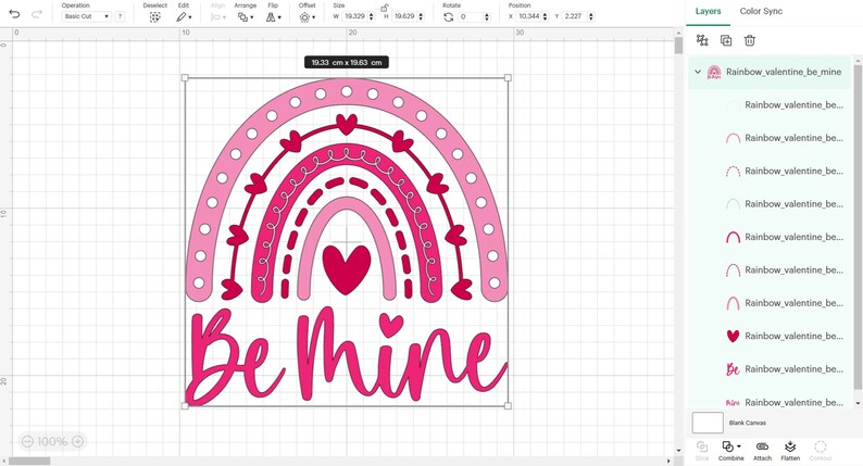 Happy Valentine's Day Rainbow Svg Bundle, Be Mine Rainbow Svg, XOXO ...
