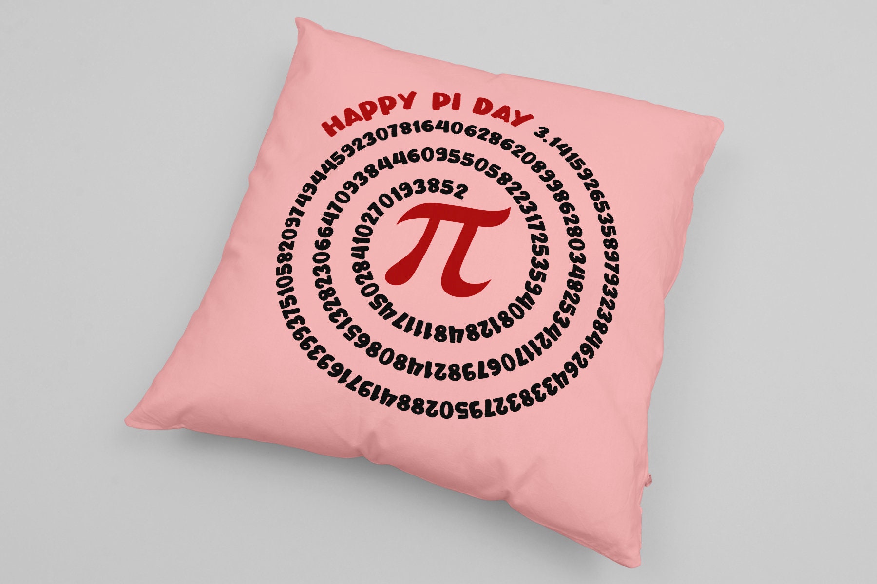 ハッピーPIさん Spiral Pi Svg, Digits of Pi Svg, Happy Pi Day Svg, 3.14