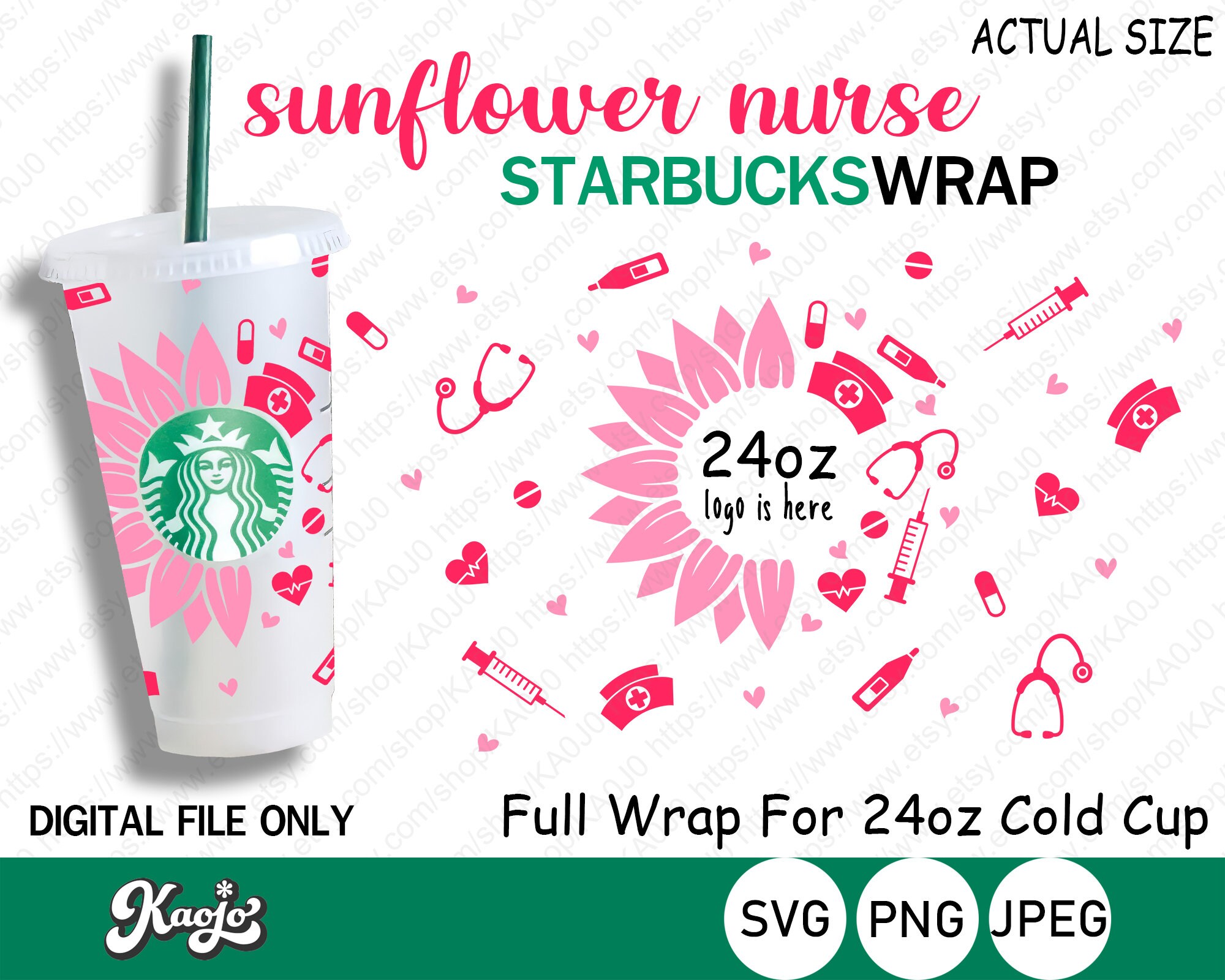 Nurse Starbucks Cup SVG