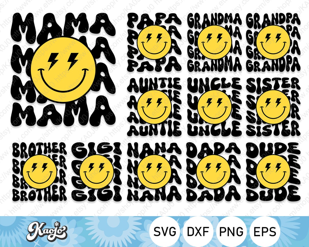 One Happy Dude Bundle Svg, 1st Birthday Family Matching Svg, Retro