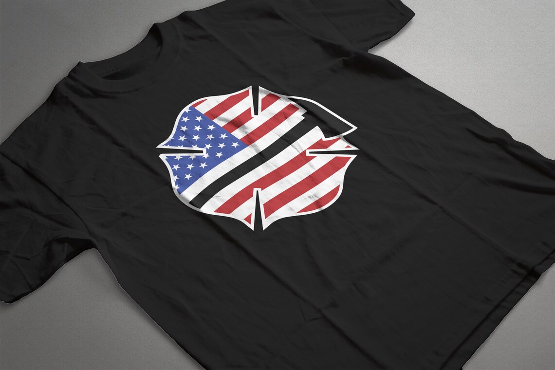 Firefighter Badge American Flag SVG Fire Department SVG | Etsy