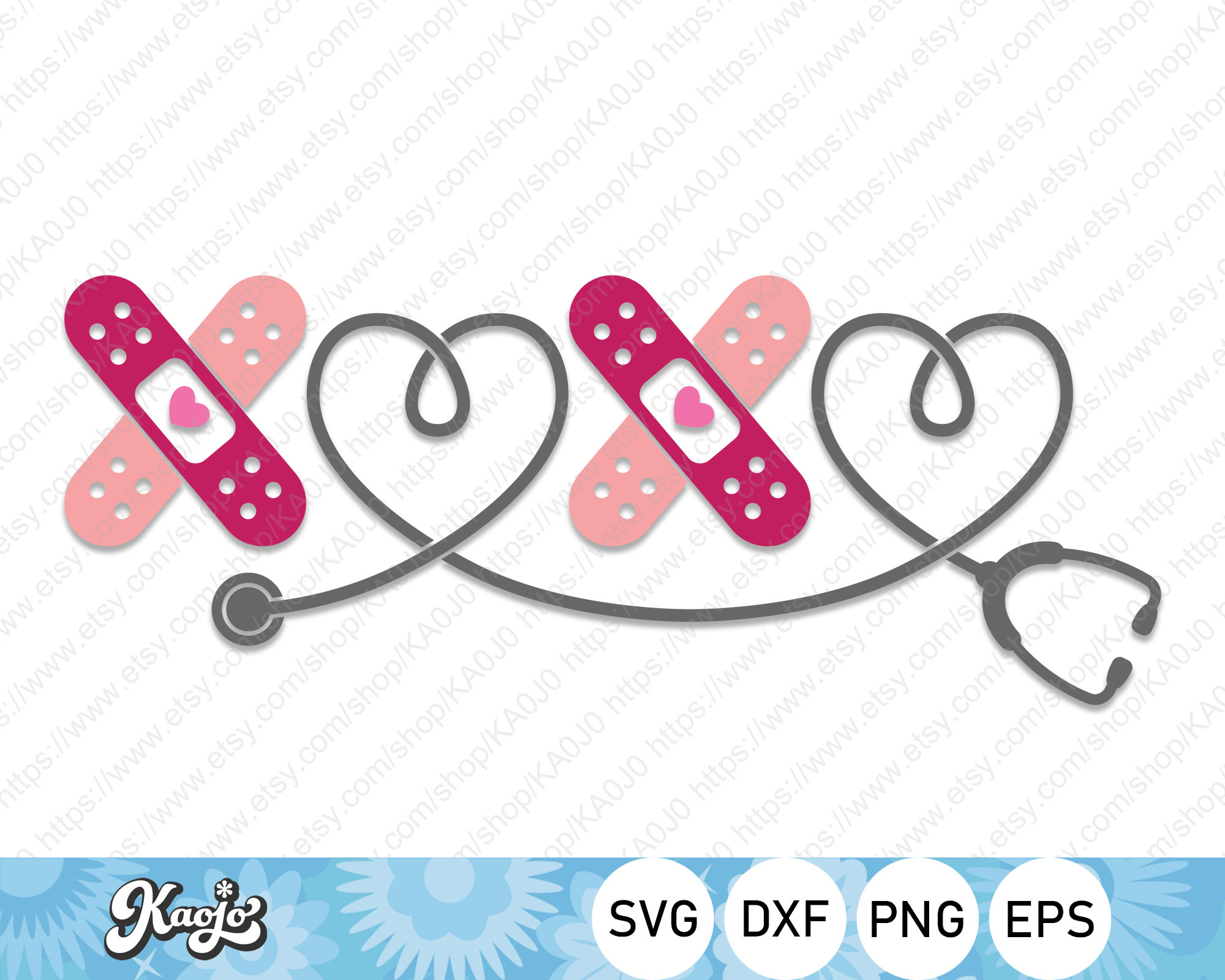 XOXO Svg, Nurse Valentines Day Svg, Stethoscope Heart Svg, Nurse Life ...