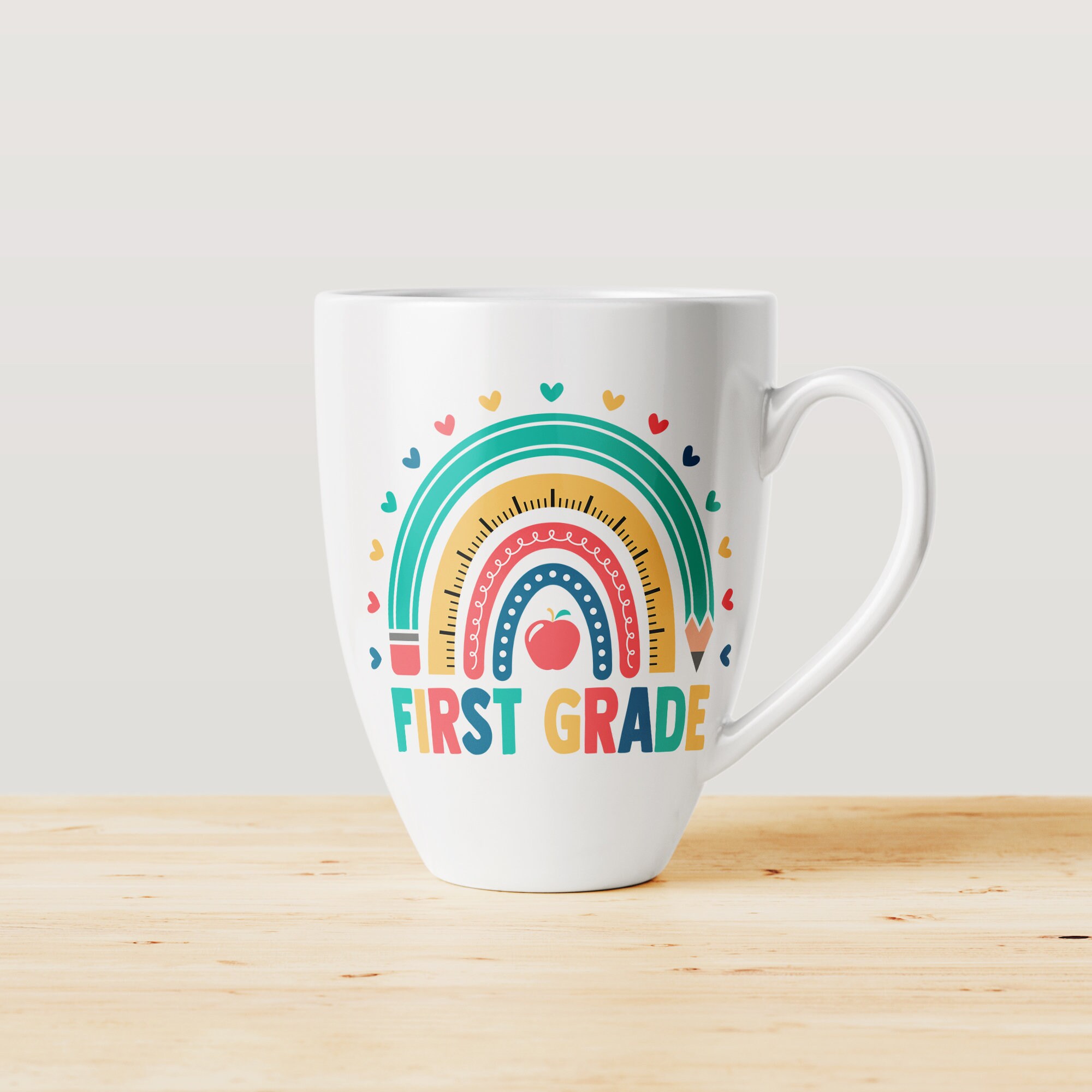 First Grade Rainbow Svg First Day of School Svg Back to - Etsy