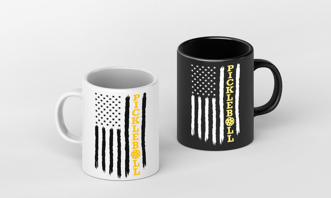 Pickleball US Flag Svg American Flag Pickleball Svg American Etsy