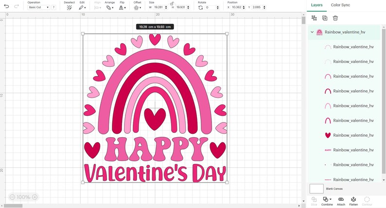 Happy Valentine's Day Rainbow Svg Bundle, Be Mine Rainbow Svg, XOXO ...