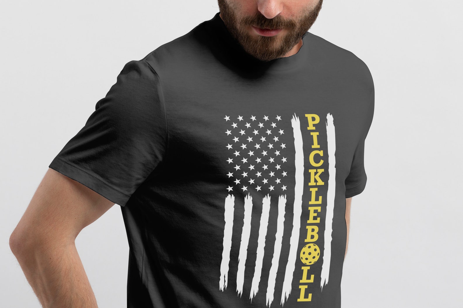 Pickleball US Flag Svg American Flag Pickleball Svg American Etsy