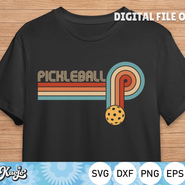 Retro Vintage Pickleballs Svg, Pickleball Throwback Svg, Instant Download, svg, dxf, png file, Sublimation, Printing for Cricut, Silhouette