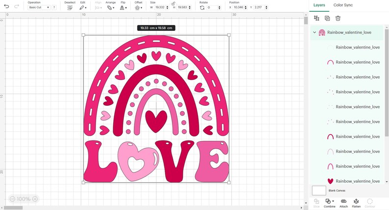 Happy Valentine's Day Rainbow Svg Bundle, Be Mine Rainbow Svg, XOXO ...