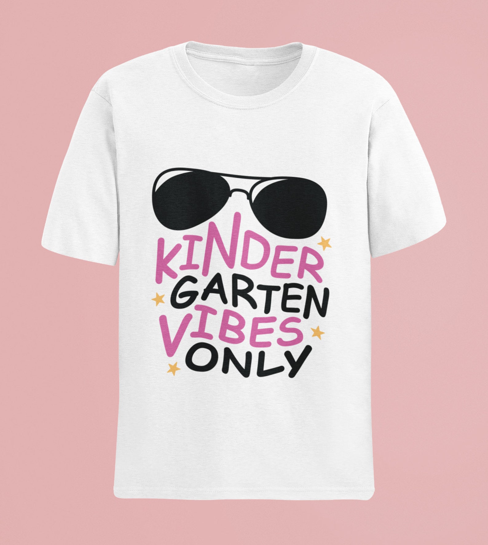 Kindergarten Vibes Only SVG, Back to School Quote SVG, First Day of ...