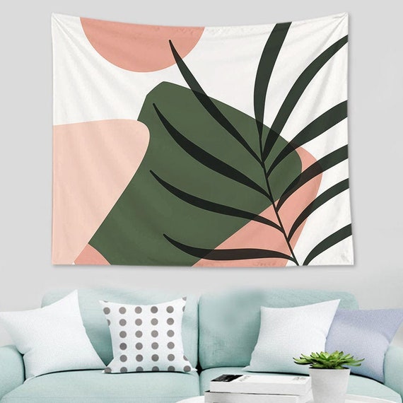 Abstract Art Painting Wall Hanging Art Wall Decor Plants | Etsy