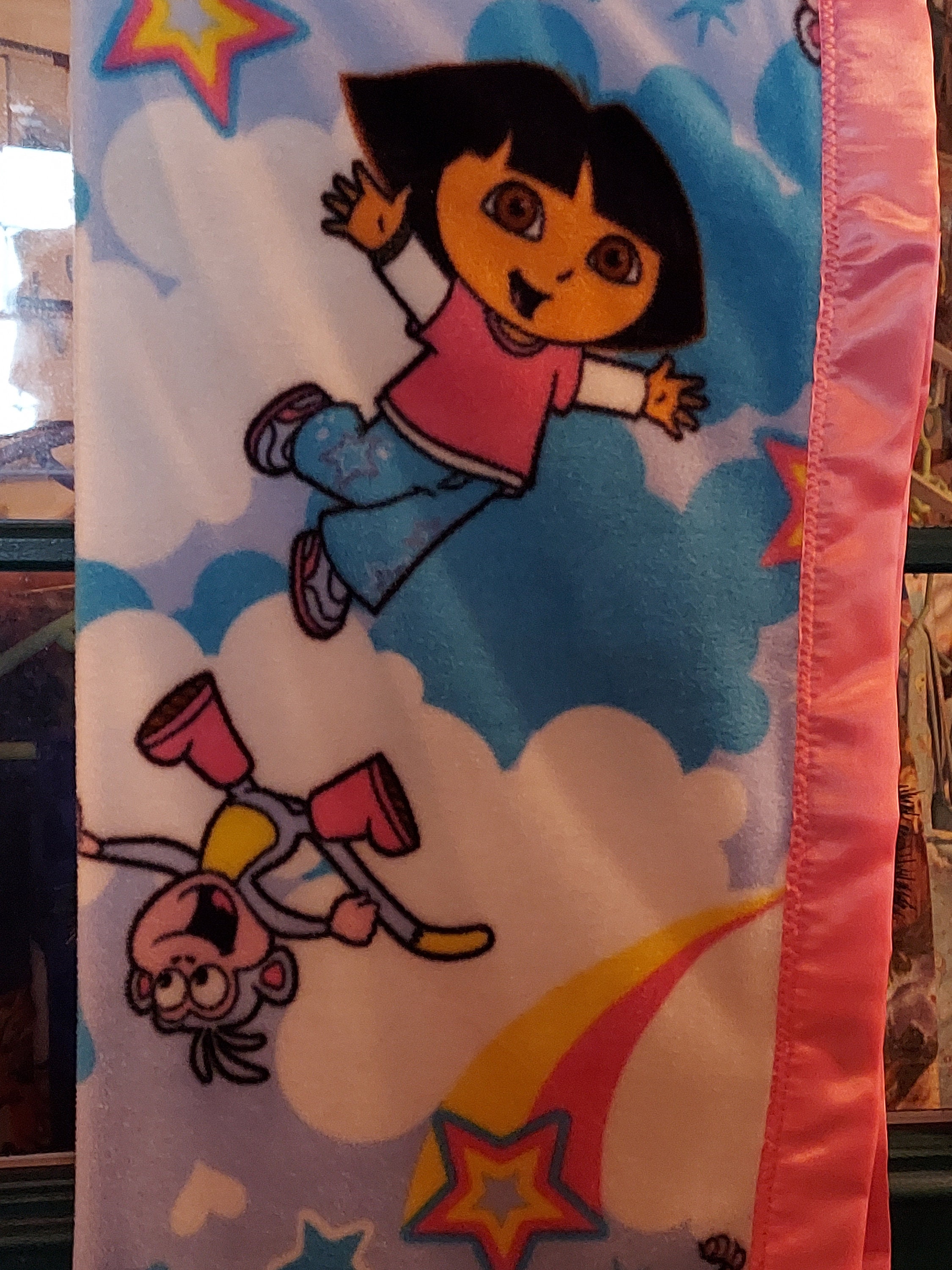 Dora the explorer fleece blanket deals