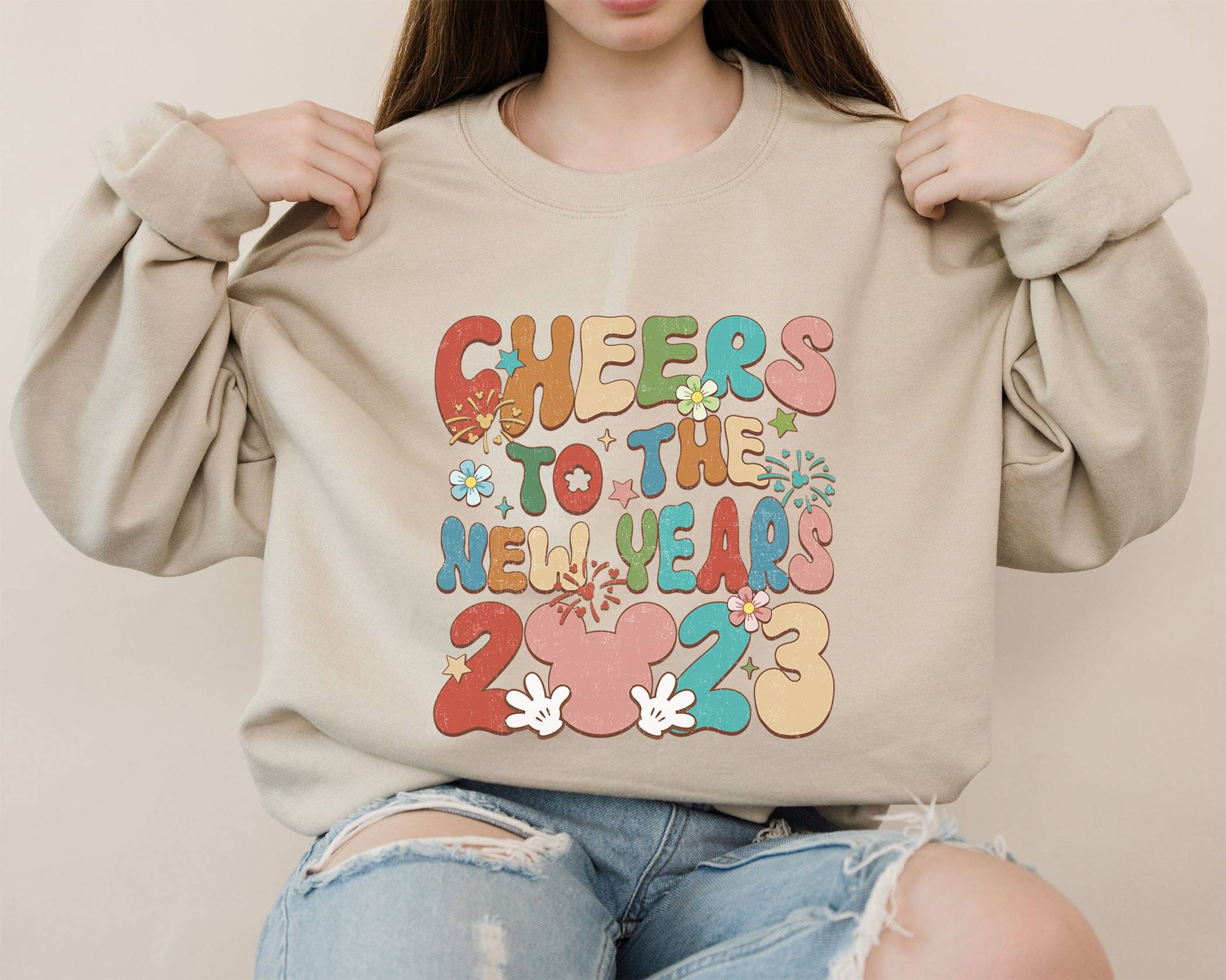 Discover Cheer To The New Years Disney New Year Sweatshirt Mickey New Year Sweatshirt