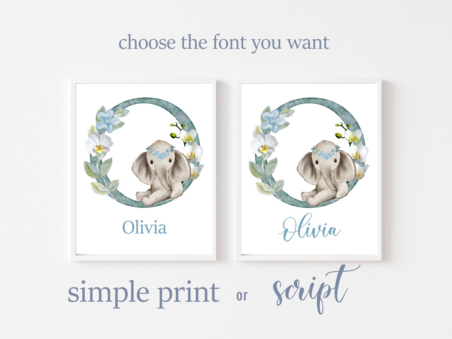 Personalized Name PRINTABLE Wall Art Custom Name Printable Etsy