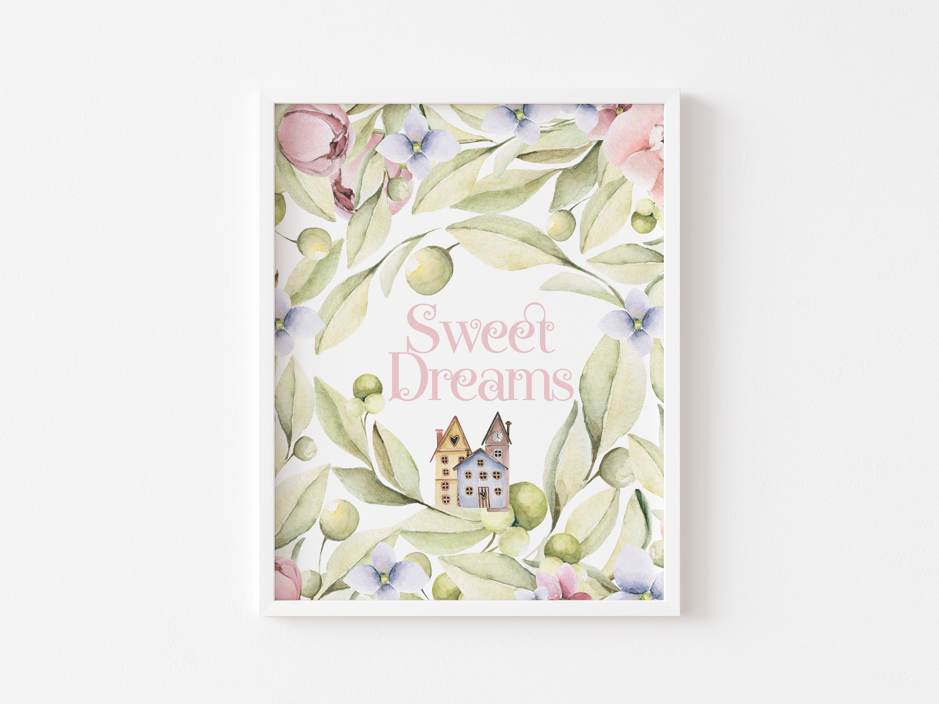 Kinderzimmer Wanddekoration Schlafende TierKunst Süße Träume | Etsy