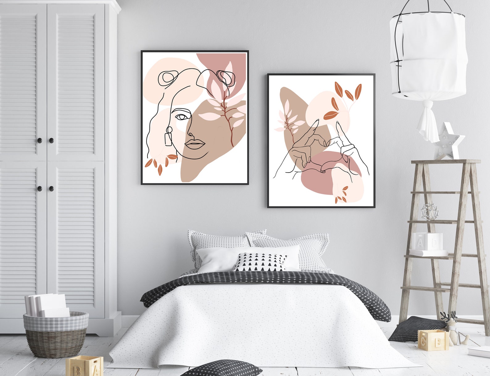 Abstract Woman Wall Art Line Art Woman PRINTABLE WALL ART Etsy