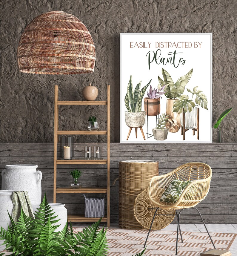 Plant Wall Art PRINTABLE WALL ART Plant Lover Wall Art Etsy