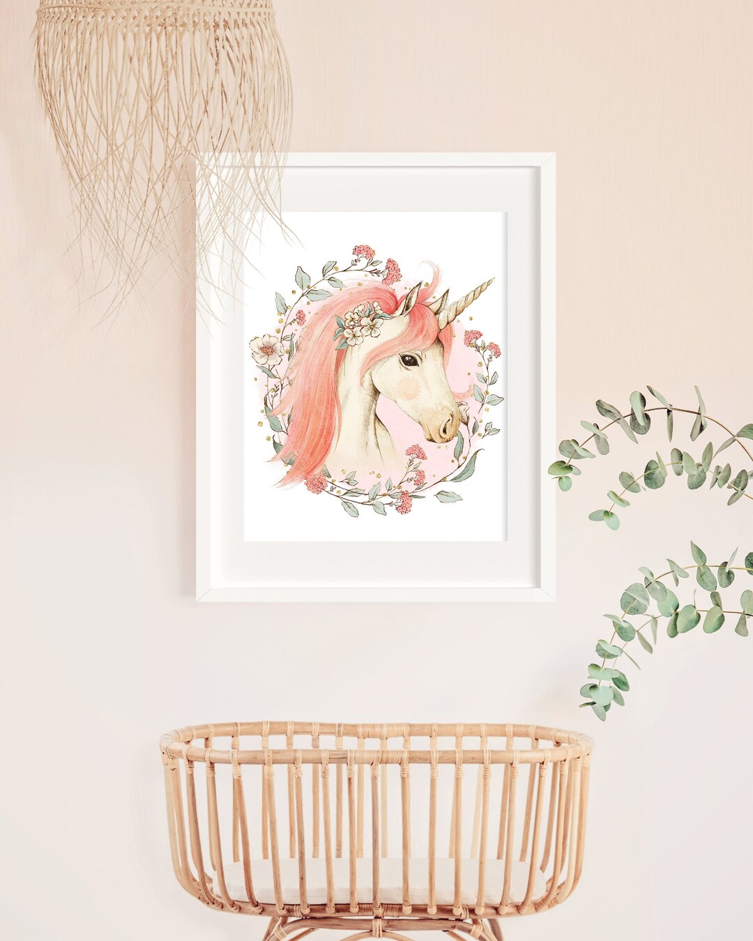 Unicorn Print, PRINTABLE WALL ART, Girls Room Decor, Fairytale Poster ...