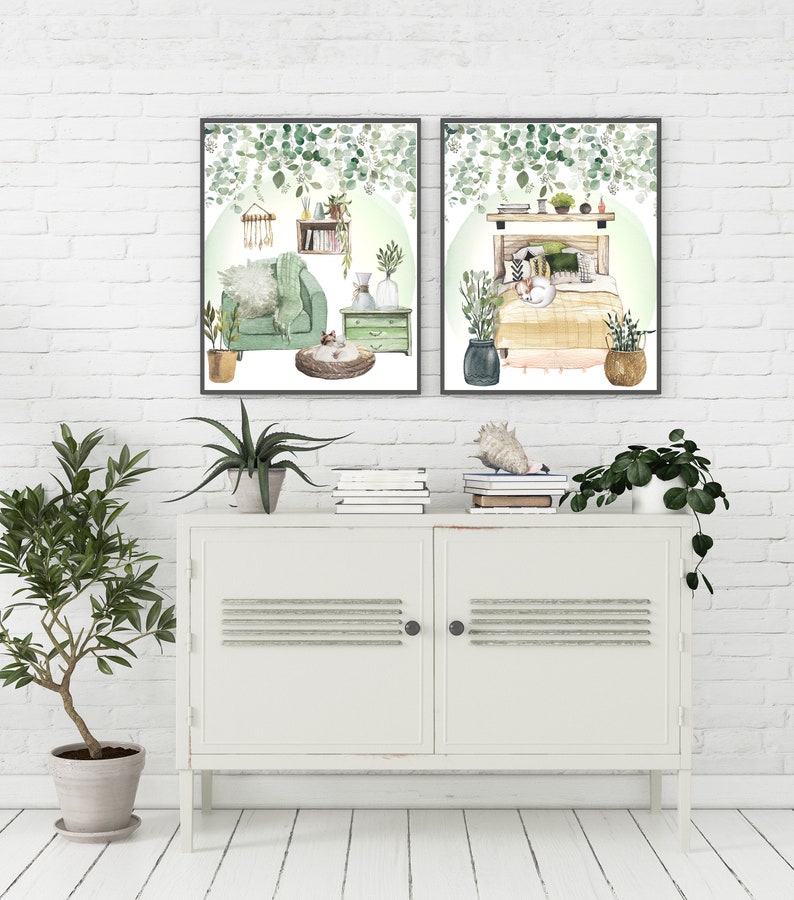 Boho PRINTABLE WALL ART Digital Download Boho Home Wall Art - Etsy
