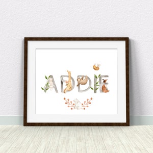 Personalized Kids Name Print PRINTABLE WALL ART Custom Name - Etsy