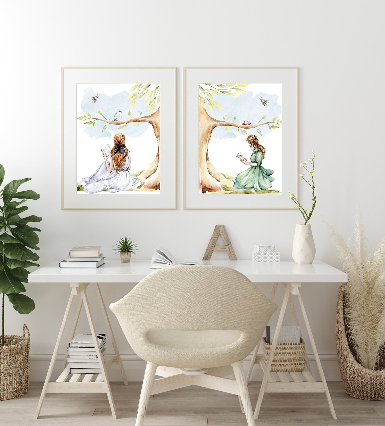 Woman Wall Art for Women Dorm Room Decor Set of 2 PRINTABLE Etsy