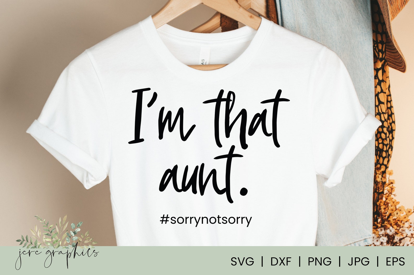 Download I'm That Aunt SVG T-shirt svg HTV Screen Print | Etsy