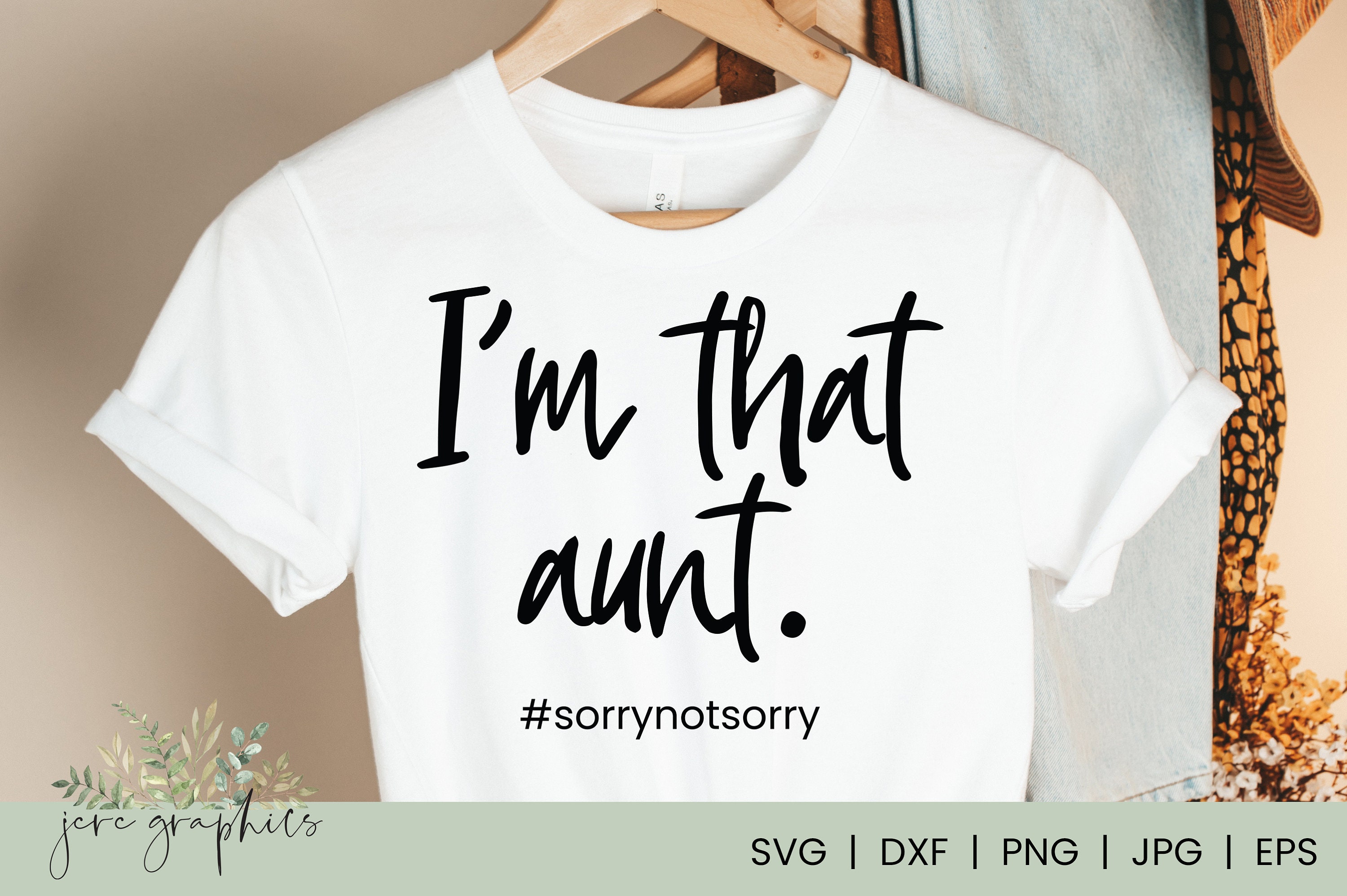 Download I'm That Aunt SVG T-shirt svg HTV Screen Print | Etsy
