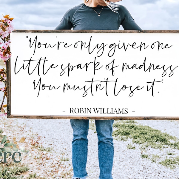 Spark of Madness SVG | Inspirational Quote svg | Entryway Sign svg | Motivational Sign svg | Life Quote | Modern Farmhouse Sign