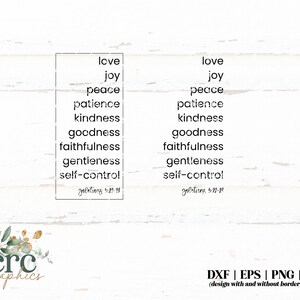 Fruit of the Spirit SVG | Galatians 5:22-23 SVG | Bible Verse Sign Svg ...